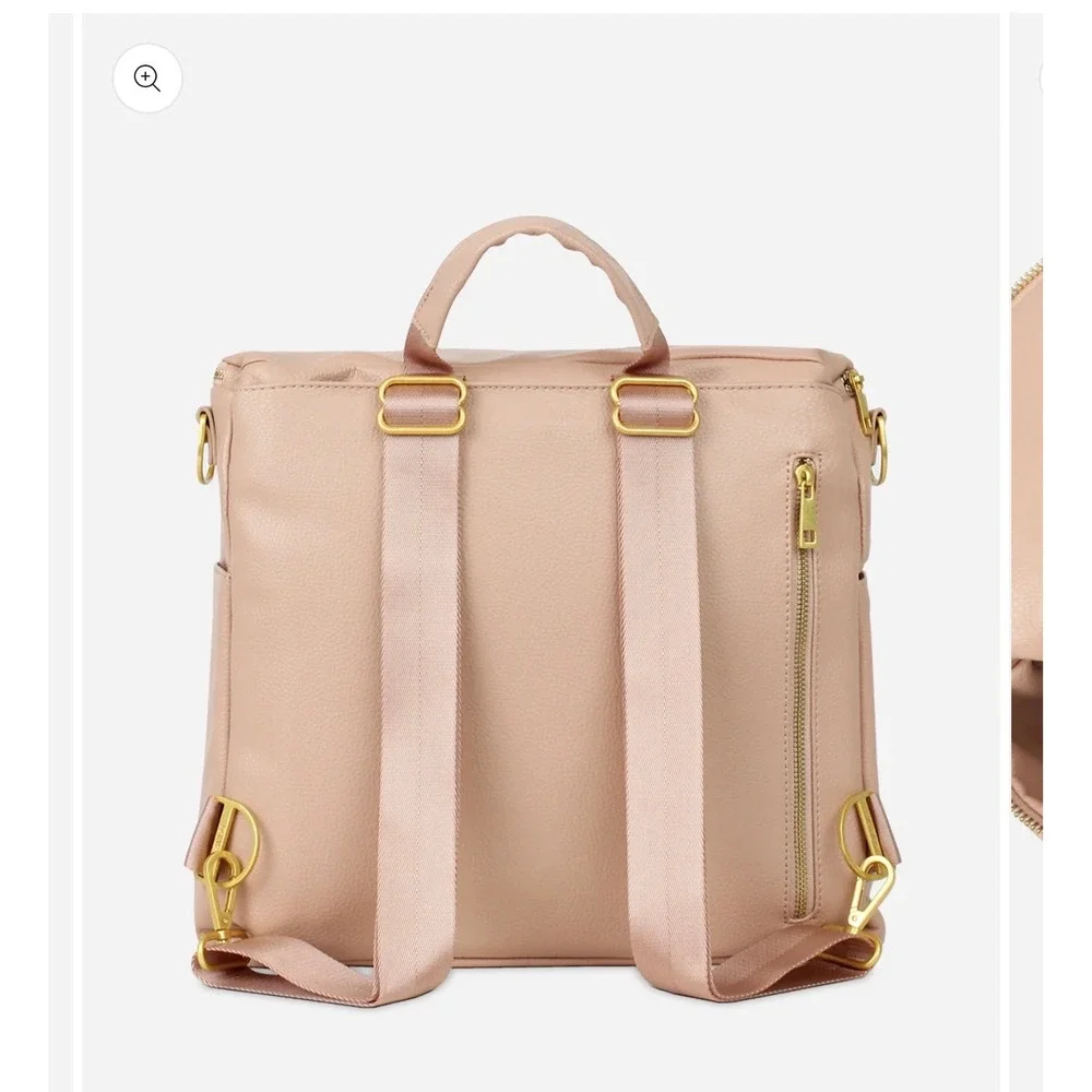 Fawn Design The Original Diaper Bag Warm Blush Vegan Leather Backpack NEW Unisex